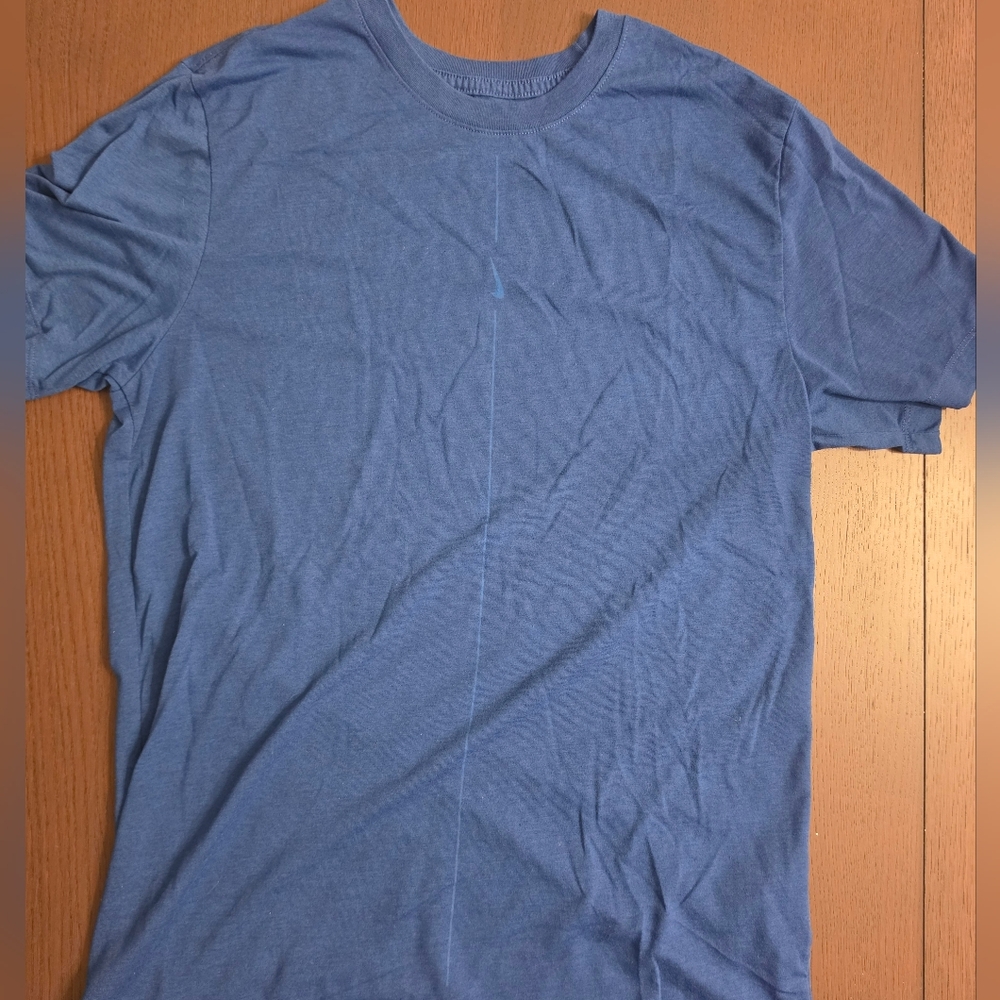 Nike Dri Fit Men's Short Sleeve Crew T-Shirt in Blue Mens Size Medium